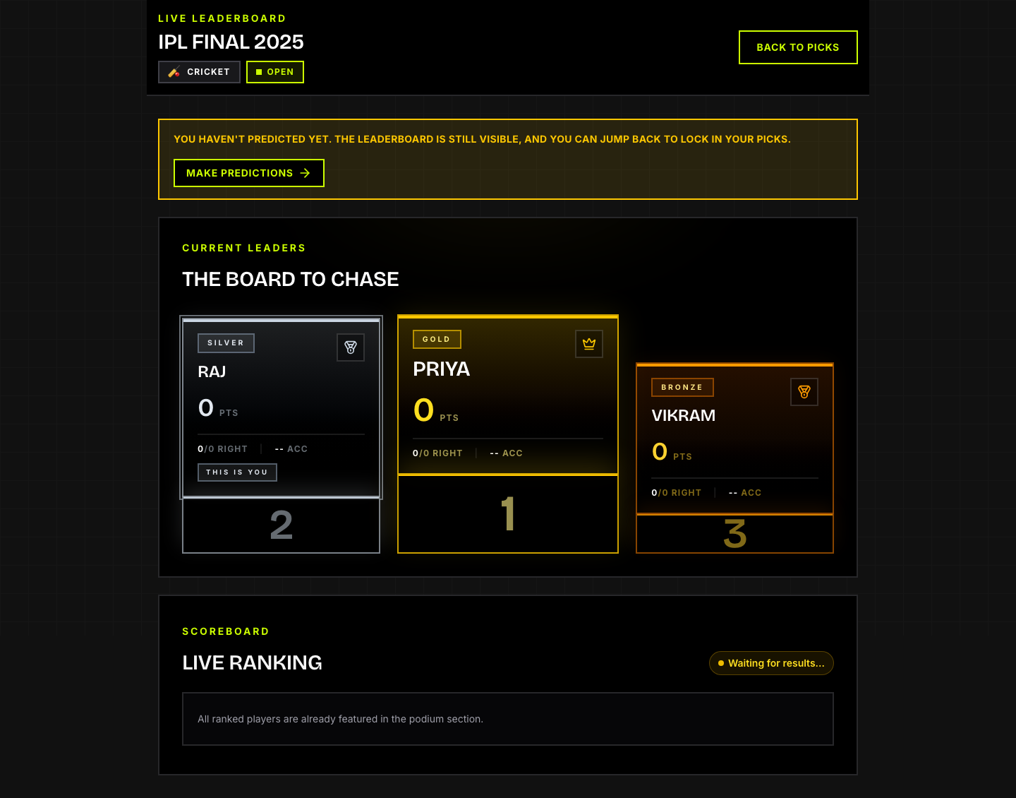 Prediction Game screenshot 2